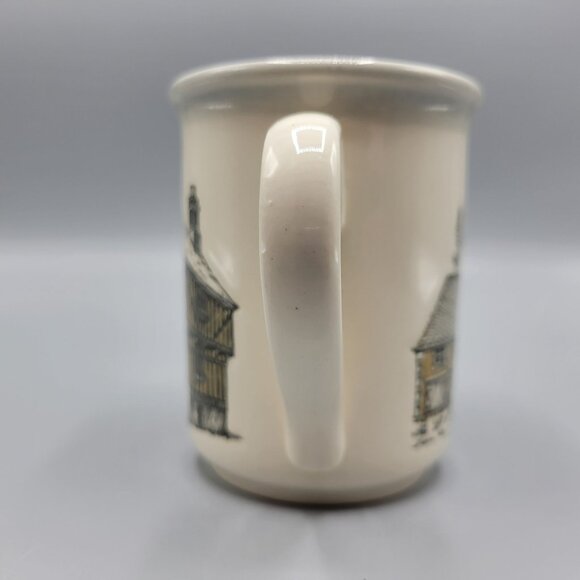 Biltons Coloroll English Village Scene Ceramic Mug Embossed Stoneware England - Picture 4 of 8
